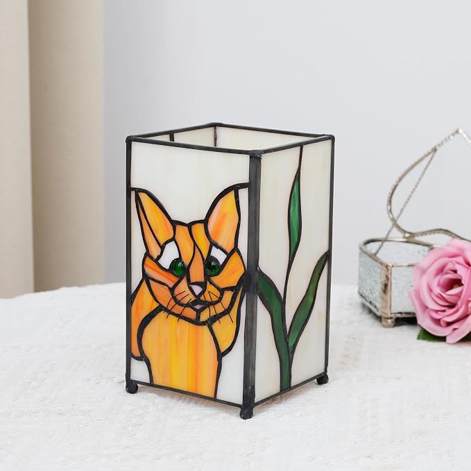 Halloween Tiffany Lamp Stained Glass lamp Small Bedside Table Lamps - Image 4