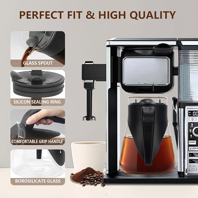12-Cup Glass Carafe for Ninja Coffee Maker - Image 8