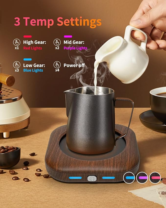 Mug Warmer - 3-Temp Settings Coffee Mug Warmer - Image 3