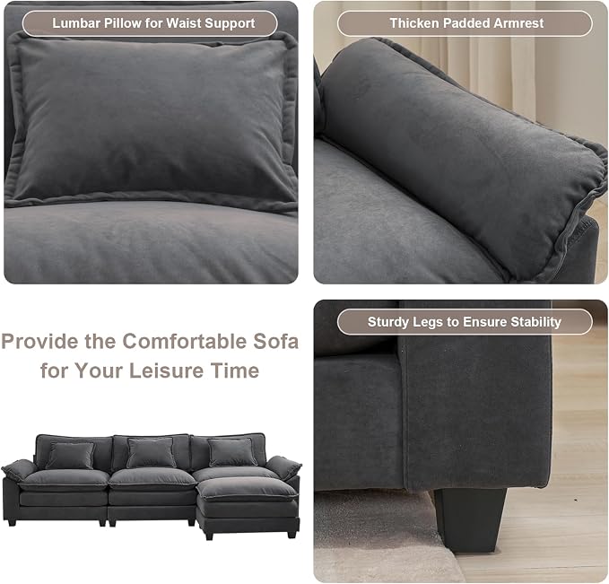 Modular Sectional Sofa, Cloud Couch - Image 4