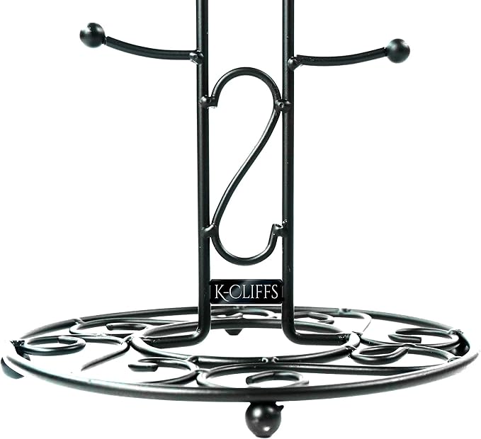K-Cliffs Metal Coffee Cup Holder Kitchen Coffee Mug Tree Countertop Tea Cups - Image 2