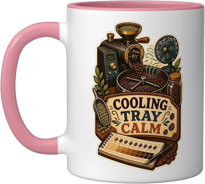 Cooling Tray Calm Coffee Roasting Ceramic Mug by Unknown