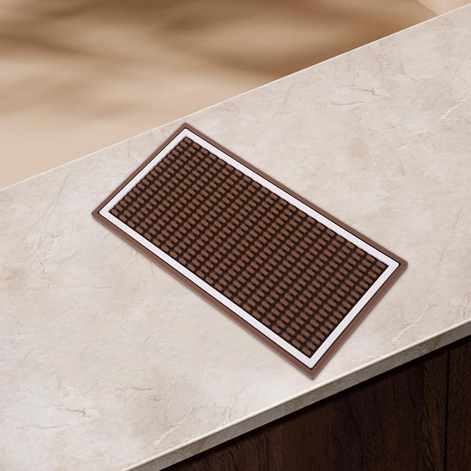 INOOMP Bar Service Spill Mat Non-slip Coffee Bar Counter Drying Mat 30x15x1cm - Image 5