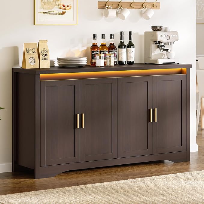 60'' Sideboard Buffet Cabinet by Unknown