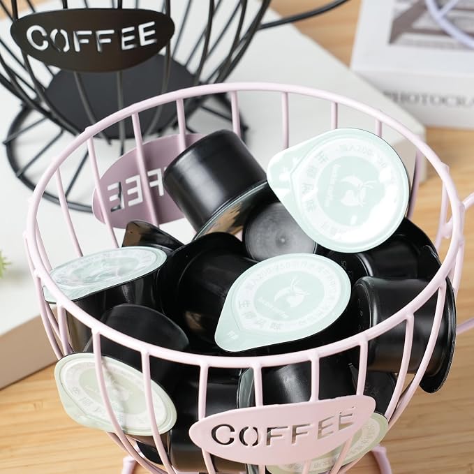 H&W 2PCS Coffee Pod Holder & Capsule Basket, Metal Coffee Bar Organizer - Image 7
