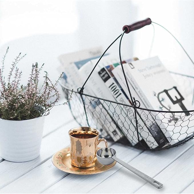 2 Pcs Coffee Scoop 18/8 Stainless Steel Measuring Coffee Spoon Set 1 Tablespoon - Image 3