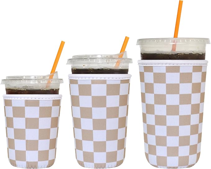 3 Pack Reusable Iced Coffee Sleeves by Xumbtvs