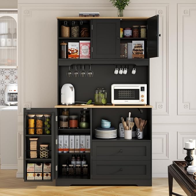 Gyfimoie 68" Tall Kitchen Pantry Storage Cabinet - Image 3