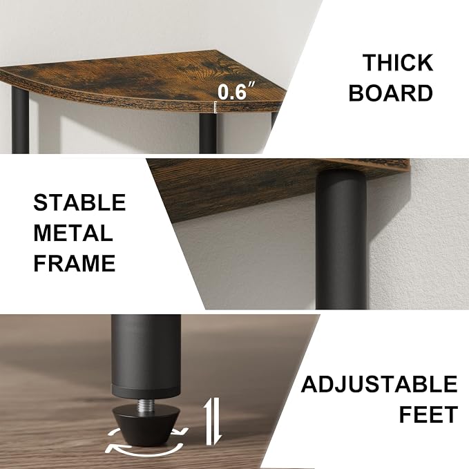 SRIWATANA 3-Tier Corner Shelf Stand - Image 8
