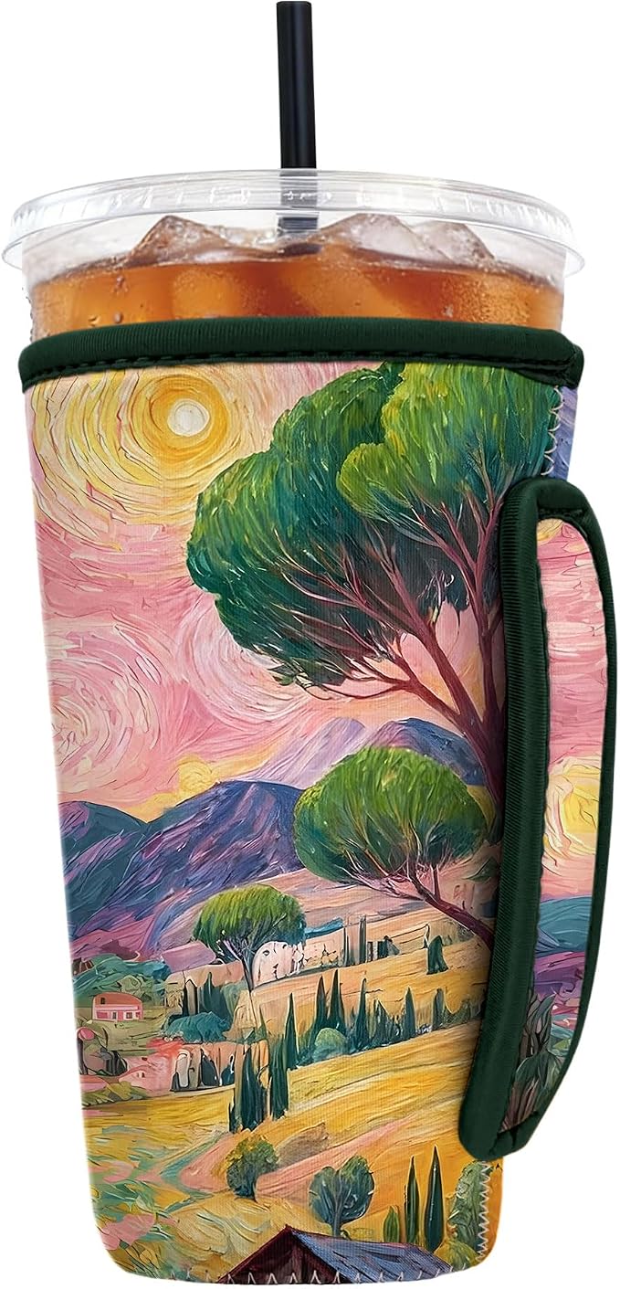 Reusable Insulated Neoprene Iced Coffee Sleeve by Cavllson