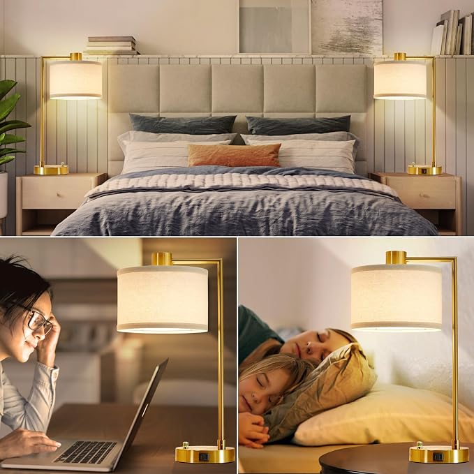 Luvkczc Table Lamp for Bedroom Set of 2 - Image 6