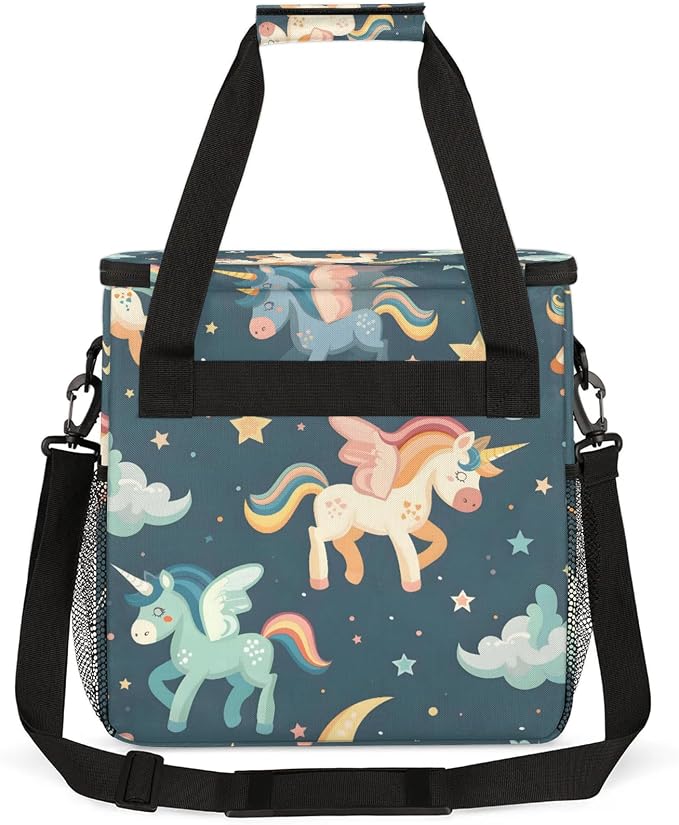 Cute Unicorn Cloud Coffee Maker Carring Bag, Large Insulated Storage Organizer - Image 5
