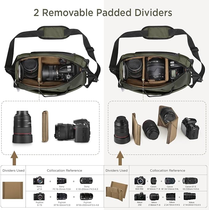 TAAOKA Camera Sling Bag, Waterproof Camera Case - Image 2