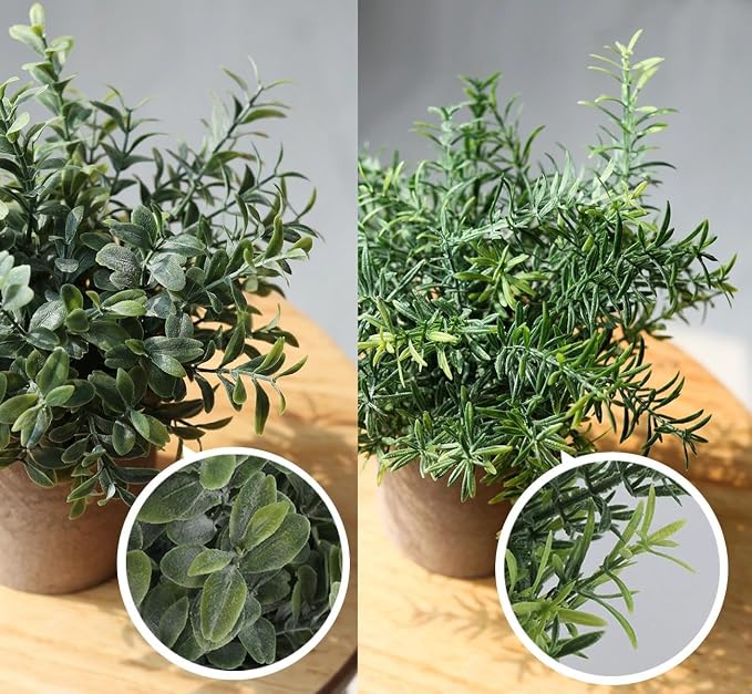 Lemonfilter Fake Plants, Plastic Small Faux Potted Plant - Image 8