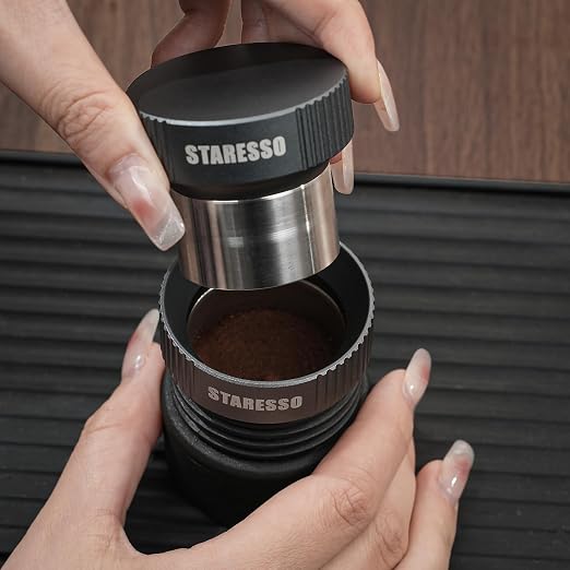 STARESSO 37mm Coffee Dosing Funnel & Espresso Coffee Tamper, Aluminium Alloy - Image 2