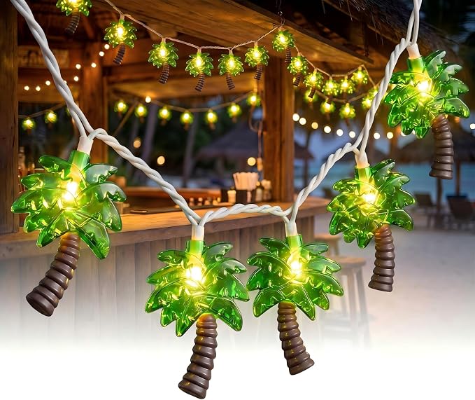 8.5Ft Palm Tree String Lights by Romasaty