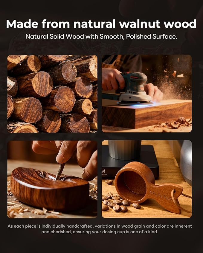 Walnut Coffee Scoop - 10g Wooden Measuring Spoon - Image 4