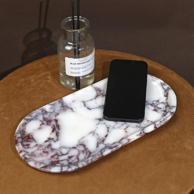DUANYAN Natural Marble Tray, Coffee Table, Paper Cup, Cake Display, Coffee bar - Image 8
