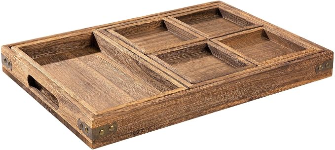 Yangbaga Rustic Wooden Serving Trays - Image 3