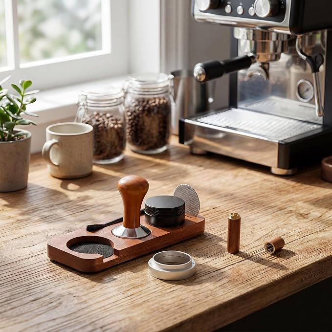 7 Pcs Espresso Accessories Kit, 53 mm Coffee Tamper Set Espresso Machine - Image 6