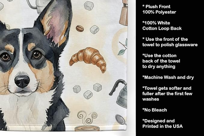 Caroline's Treasures Black and White Cardigan Welsh Corgi Coffee Bar Kitchen - Image 4