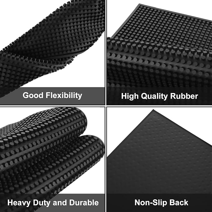 WOPPLXY 2 PCS 24"x 12" Rubber Bar Mats, Non-Slip Bar Service Spill Mat - Image 3