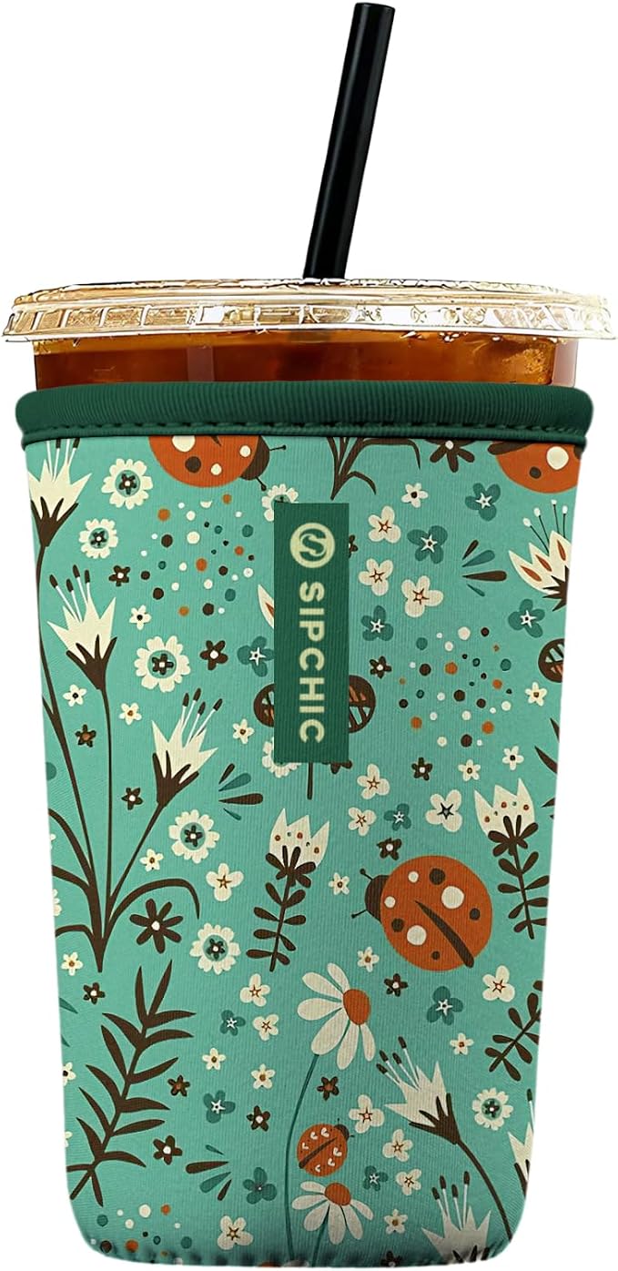 Iced Coffee Sleeve – Neoprene Reusable Cup Sleeves by Unknown