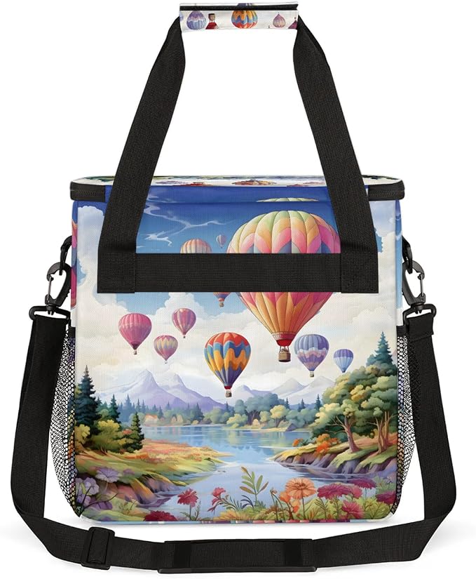 Hot Air Balloon Coffee Maker Carring Bag, Large Insulated Storage Organizer - Image 5