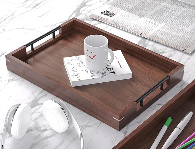 Fibogollo Walnut Wood Serving Tray - Image 5