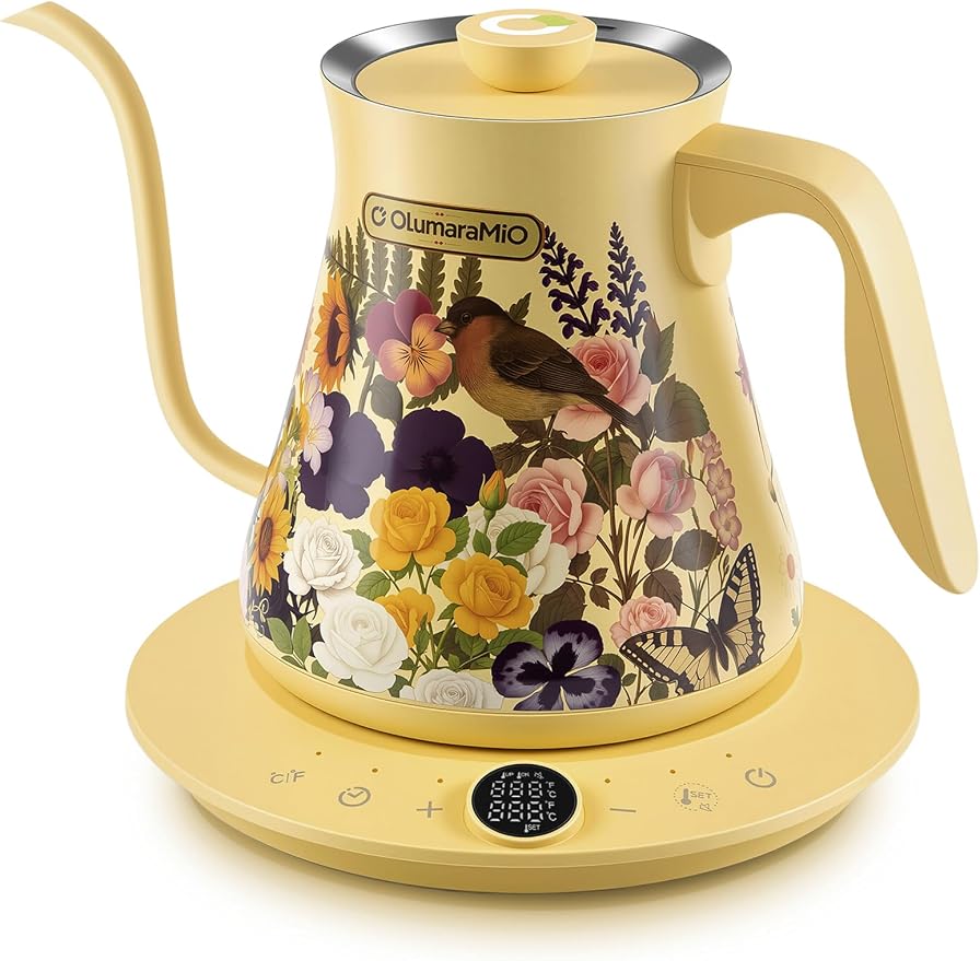 Olumaramio 0.8L/27oz Gooseneck Electric Kettle by OlumaraMio