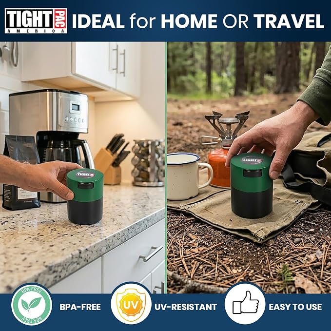 Tightvac - Premium Airtight Herb Storage Container - Holds ½ oz to 3 ounces - - Image 5