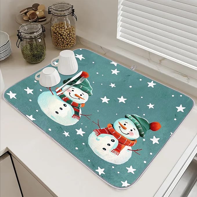 Dish Drying Mat, Kitchen Counter Quick Dry Pads - Image 6