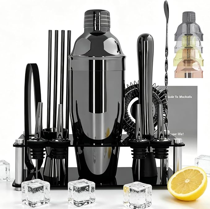 14-Piece Cocktail Shaker Set by KCJLHGT