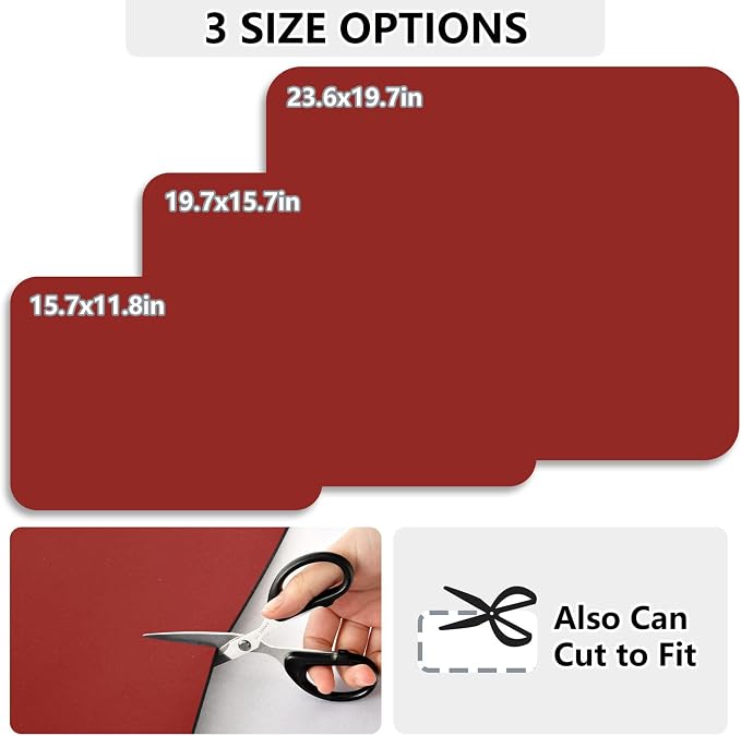 Red Dish Drying Mat for Kitchen Counter No-slip Rubber Bottom Dish Drying Drain - Image 2