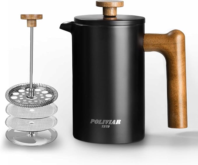 POLIVIAR French Press Coffee Maker, 21 oz Coffee Press by POLIVIAR7379