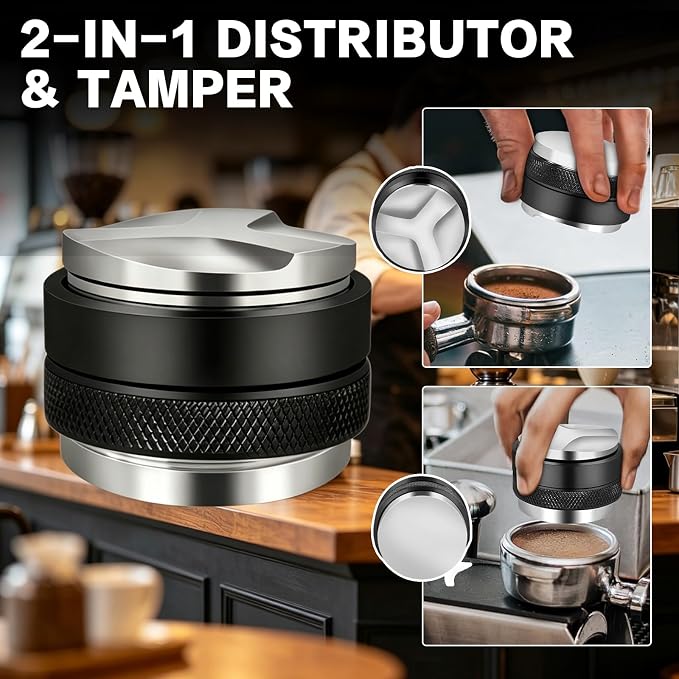 Reoszeank 51mm Espresso Accessories Kit – Coffee Distributor & Tamper Leveler - Image 5