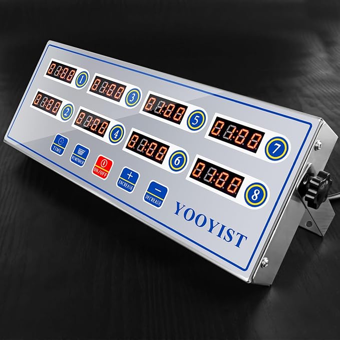 Kitchen Timers for Cooking – 8 Channel Commercial Kitchen Timer Restaurant - Image 3