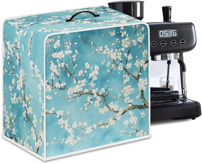 Cherry Blossom Coffee Maker Cover Dust Protection Coffee Machine Cover by Unknown