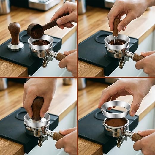 58mm Espresso Dosing Funnel for Portafilter, Magnetic Aluminum Coffee Dosing - Image 7