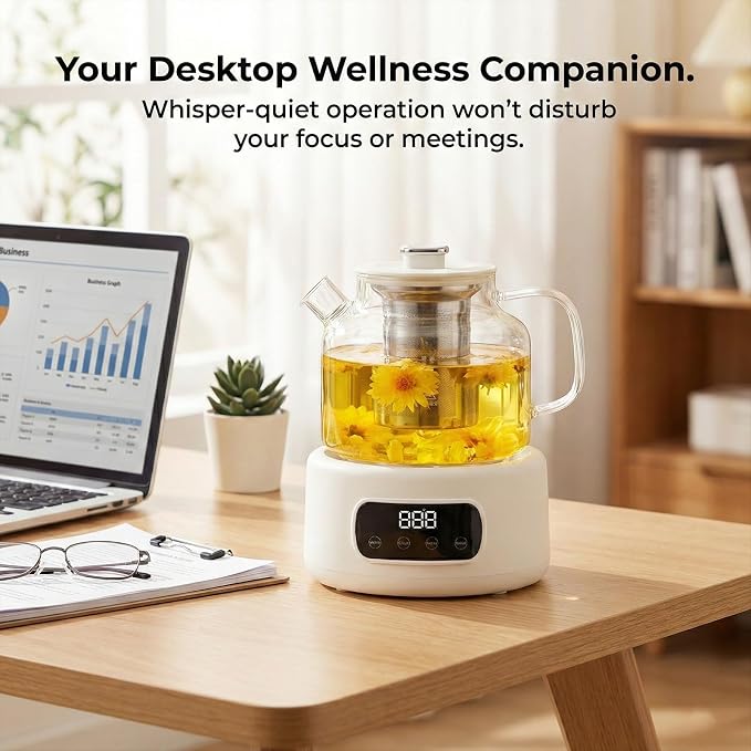 1.2L Smart Glass Electric Kettle, Health Kettle - Image 7