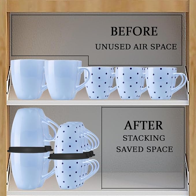 Mug Stacker Kitchen Cabinet Shelf Organizer - Image 2