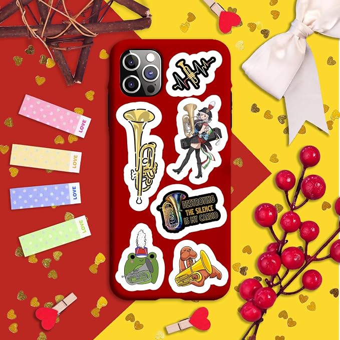 100Pcs Baritone Stickers for Water Bottle and Laptop - Image 6