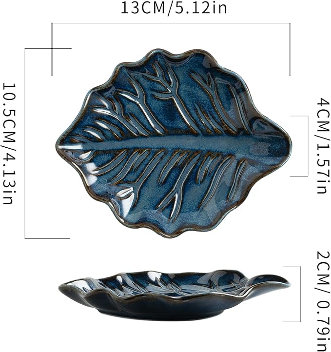 Ceramic Leaf Spoon Rest, Spoon Holder - Image 2
