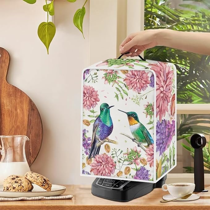 Bird Flower Coffee Machine Covers - Image 5