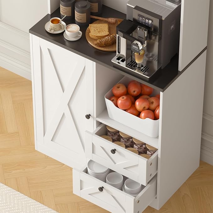 71" Tall Coffee Bar Cabinet - Image 5