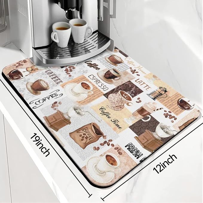 Coffee Mat Bar, Coffee Matt for Counter Mat Bar Mats for Countertop Accessories - Image 3