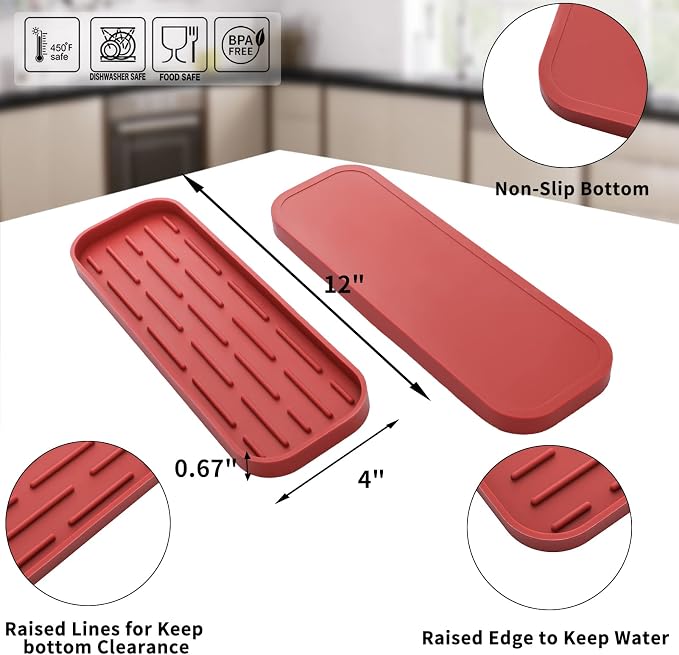 MicoYang Silicone Kitchen Sink Organizer Tray - Image 2
