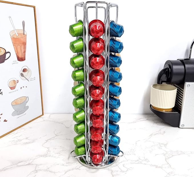 Rotating Coffee Capsule Holder Tower Stand - Image 7