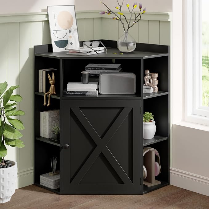 Vabches Corner Cabinet, Corner Storage Shelf by Vabches