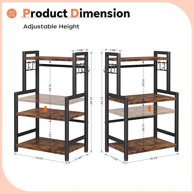 Kitchen Countertop Organizer, 3 Tier Large Spice Rack Organizer - Image 7